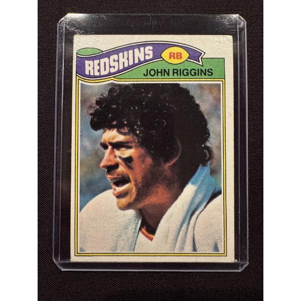 1977 Topps John Riggins Redskins Football Card In Protective Holder 