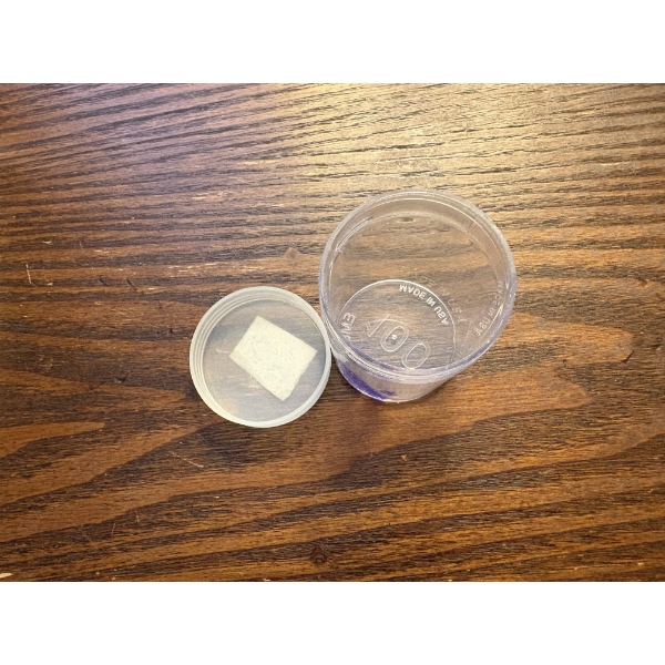 Clear Coin Storage Case with Lid - Small Crack in Side