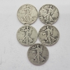 Image 1 : Five Assorted Years Walking Liberty Half Dollars - 90% Silver - FV: $2.50