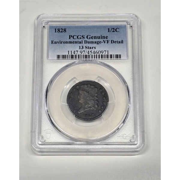 1828 Classic Head United States Half Cent Coin