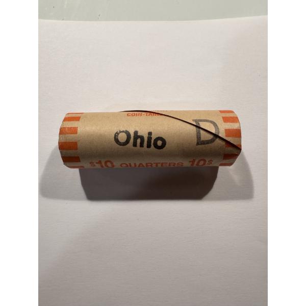 2002-D Ohio United States United States Washington Quarter Roll - Mint Condition