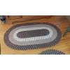 Image 1 : 1 of 3 Oval Braided Rug In Excellent Condition 50 x 32 See PIcs