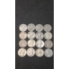 Image 1 : Assorted Years/Mints 90% Silver Barber, Standing Liberty & Washington Quarters - Face Value: $4.00