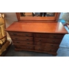 Image 2 : PICKUP IN CANTON - Beautiful Solid Wood Excellent Condition Chest Of Drawers With Mirror 52'' Wide, 