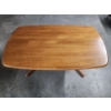 Image 2 : Mid-Century Dining Table - Heavy Solid Wood - 5ft x 3ft x 2.5ft 