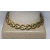 Image 1 : 14K Yellow Gold 7.5" Filigree Heart Bracelet - Weight: 10.1g