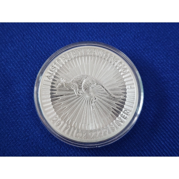 2017 Australian Kangaroo 1 Ounce .9999 Fine Silver Coin - Mint Condition