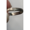 Image 4 : 10K White Gold Plumb Art Carved Ring - Size 6 - Weight: 0.9g