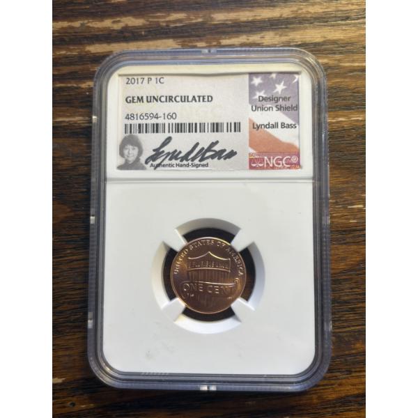 2017 P Gem Uncirculated Slabbed Lincoln Cent
