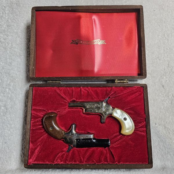 Butler Associates Inc. Lord And Lady .22 Caliber Single Shot Derringer Cased Set (see description)
