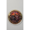 Image 2 :  Colorized "Crusader's Vow" 5 oz .999 AVDP Copper Bullion Round In Protector
