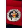 Image 2 : Limited Edition 2021 1 Ounce Silver Niue $2 Wonder Woman 80th Anniversary Coin With COA 
