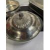 Image 6 : Silver-plated dishes with glass dishes - 4 Silver-plate - 2 Glass Dishes - Serving Platter & Bowl 