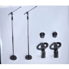 Image 1 : New In Box Axa Round Base Mic Stand Pair! - No Shipping Available