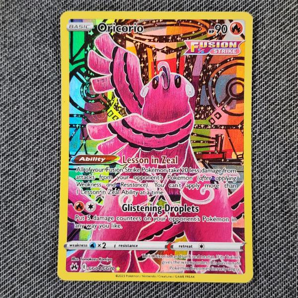 Oricorio GG04/GG70 Holo Rare Pokemon Trading Card 