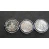 Image 4 : (3) 1776-1976, 1968, 1969 40% Silver Encapsulated Kennedy Half Dollars  - Face Value: $1.50