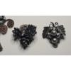 Image 3 : (3) Sterling Silver Brooches With Intricate Detailing Including Taxco Made Sterling- See Description