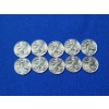 Image 1 : Lot of (10) 1/10th troy oz Walking Liberty Silver Rounds .999 Silver - 1 oz Silver Total!