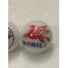Image 4 : 3 - Gasoline & Oil Advertising Vintage Glass Shooter Marbles - Union 76, Texaco & Mobil