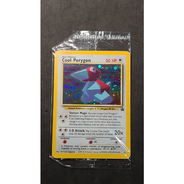 Sealed "Cool Porygon" Black Star Promo #15 Pokémon Trading Card