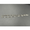 Image 2 : Sterling Silver Twisty Chain Necklace - 8.5 inches - 1.5 Grams