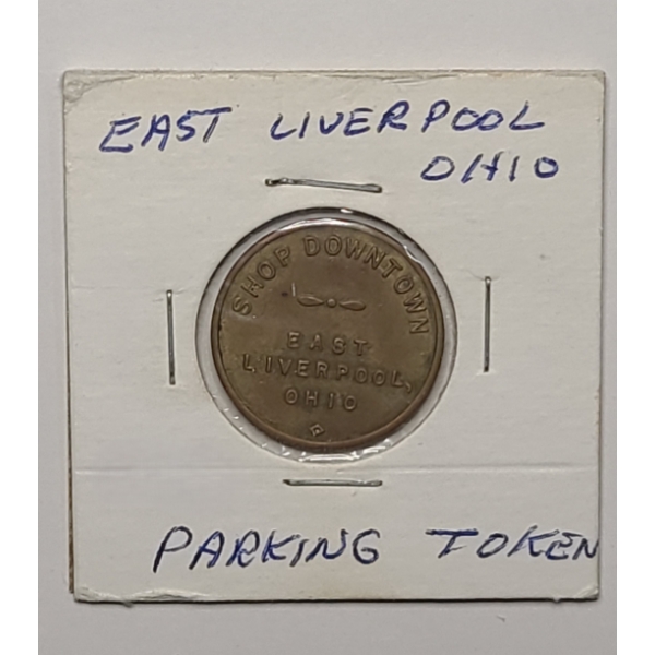 Vintage East Liverpool, Ohio Parking Token