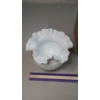 Image 4 : Beautiful Fenton Milk Glass Hobnail Ruffled Edge Vase
