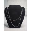Image 1 : Two Sterling Silver Snake-Style Chain Necklaces - Total Weight: 14.6g