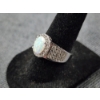Image 2 : BEAUTIFUL & STUNNING Sterling Silver Opal Ring ~ Size 7 ~ Weighing 3.7 Grams ~ DON'T MISS THIS!