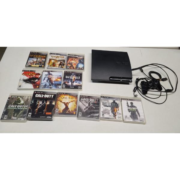 PS3 Console - Comes With Power Cords, HDMI, Controller & Games *Untested* Powers ON