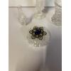 Image 4 : 4 Glass Items - 1 Dish with Star and Blue Gem - 3 Vases
