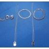 Image 1 : Lot Of Sterling Silver Necklaces, Bracelets, Earrings & More - Total Weight: 53.5g