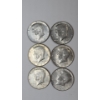 Image 1 : (6) 1967 United States 40% Silver Kennedy Half Dollars - Face Value: $3.00