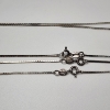 Image 2 : Three Sterling Silver Necklaces, Various Lengths, Total Weight: 11.8g