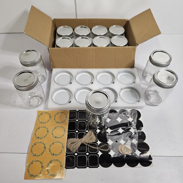 Complete Bulk Mason Jar Set, Includes all the Essential Components for Canning