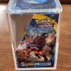 Image 4 : EMPTY Pokemon Sun & Moon Booster Box in Protective Acrylic Display ~ THIS IS OPENED & EMPTIED ~