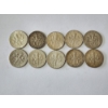 Image 4 : x10 Assorted Years & Mint Marks U.S. 90% Silver Roosevelt Dimes FV: $1.00