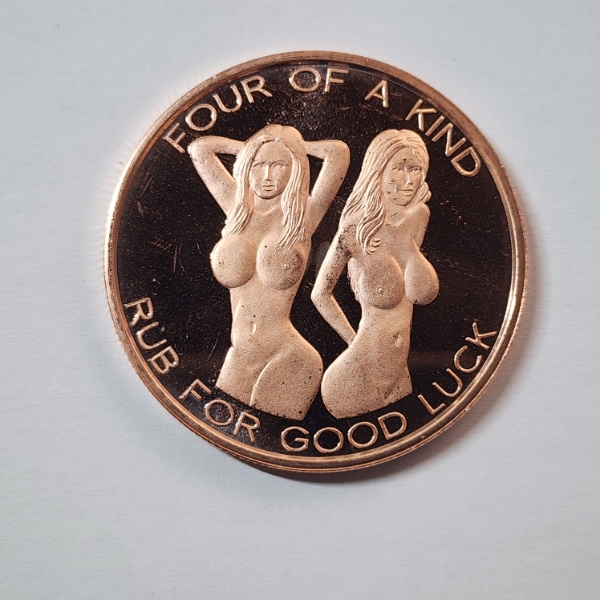 "Four of a Kind" Ladies Good Luck 1 ADVP oz .999 Fine Copper Round