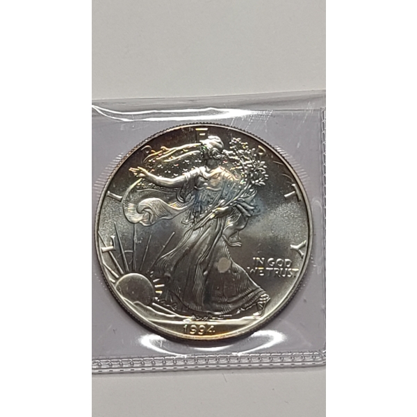 1994 1 Troy oz .999 Pure Silver American Silver Eagle Coin