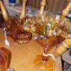 Image 3 : Vintage Fenton Amber Ruffled Glass Lot - See Pics