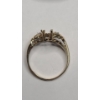 Image 2 : 10K Yellow Gold Semi-mount Ring With Clear Accent Stones - Size 6.5 - Weight: 1.9g