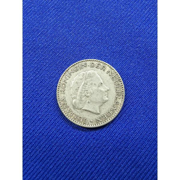 1957 Nederland 1 G Juliana Koningin Der Nederlanden Coin