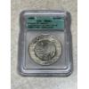 Image 1 : 1986 ICG-MS64 Eisenhower Dollar (1977) Stamped with Countermark - Statue of Liberty 