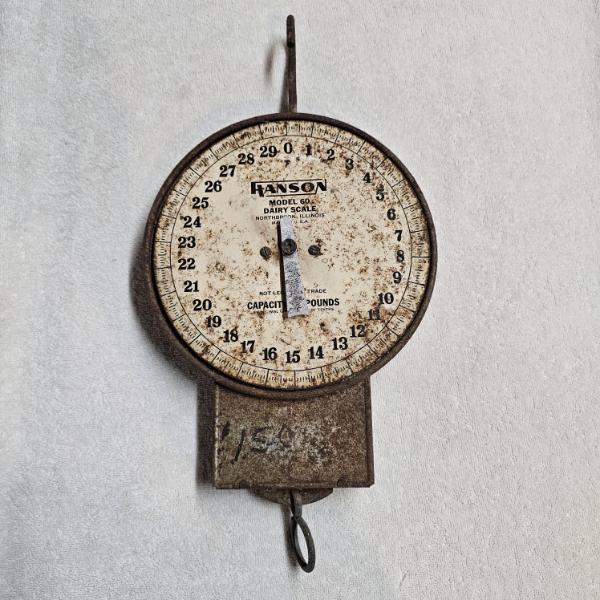Vintage Hanson Model 60 Dairy Scale