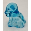 Image 5 : Adorable Degenhart Vintage Uranium Glass Dog Figurine -Lt Sapphire