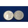 Image 1 : 1879 & 1921 90% Silver Morgan Dollars