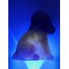 Image 6 : Degenhart Vintage Glass Dog Figurine - Orchid