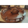Image 1 : 22" Wooden Lazy Susan & Napkin Holder - See Pics