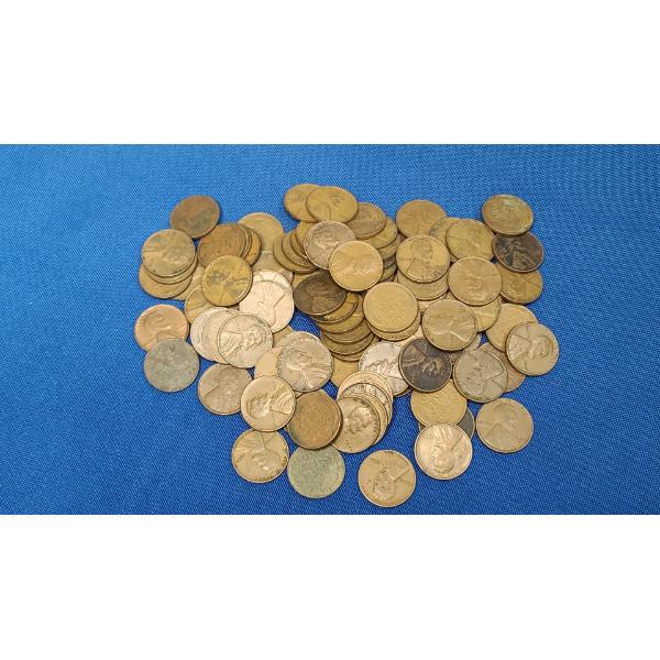 Assorted 1940's Wheat Pennies - Face Value: $0.98