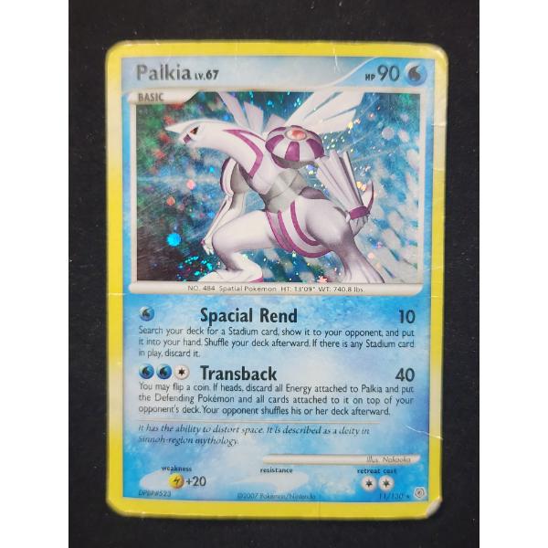 Palkia 11/130 Holo Rare Damaged Vintage Pokemon Trading Card